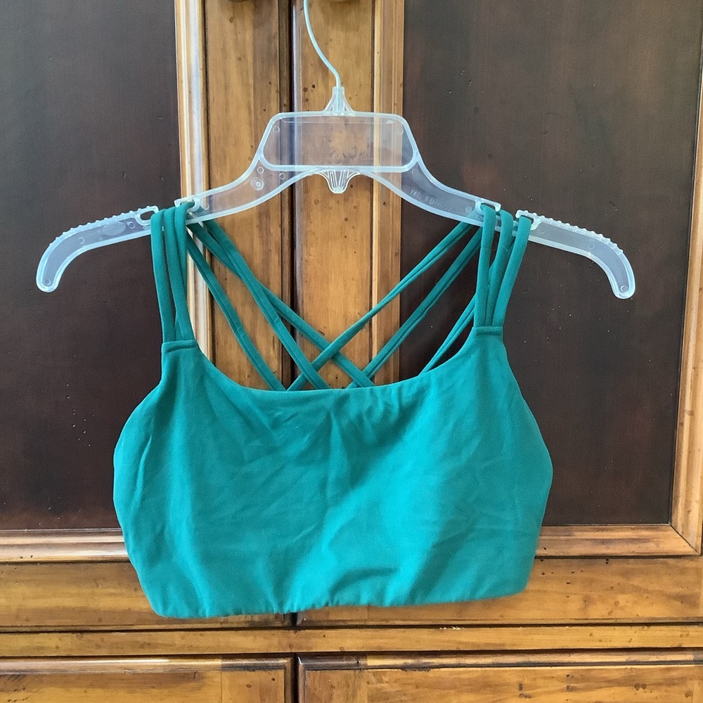 Athleta| Green Sports Bra Size S